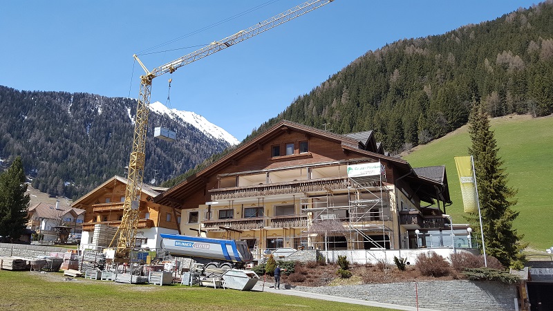 Das Hotel Alpenfrieden in Südtirol baut um. Eröffnung ist am 24. Juni 2018.
