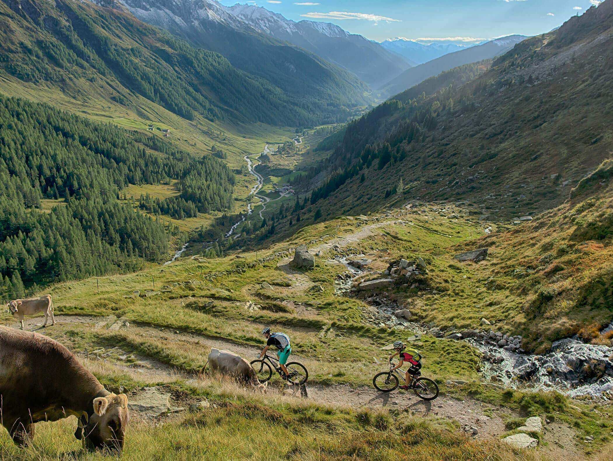Radfahren in den Bergen
